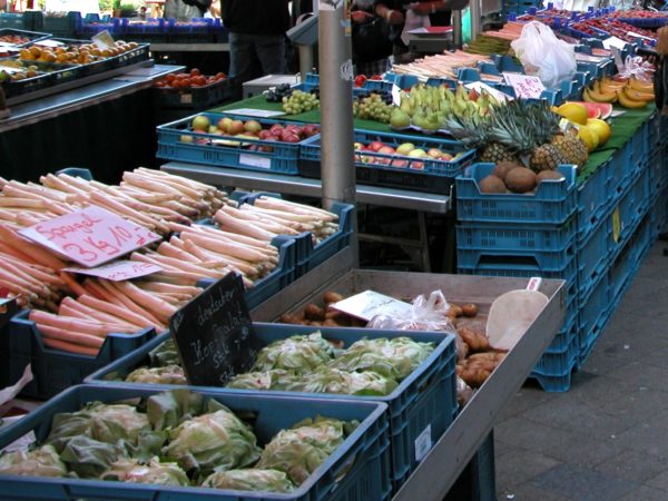 Gemüse auf dem Dürener Wochenmarkt