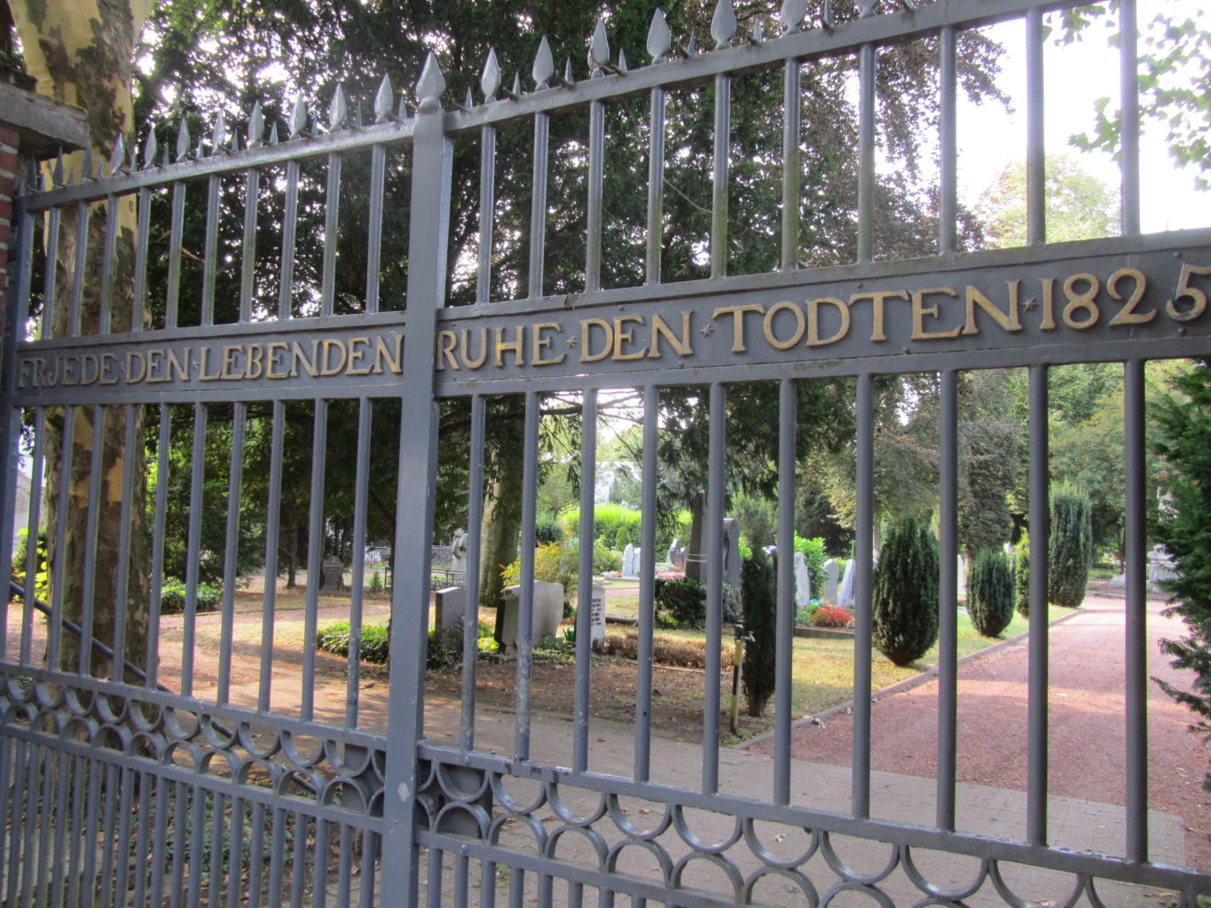 Zaun am Evangelischen Friedhof