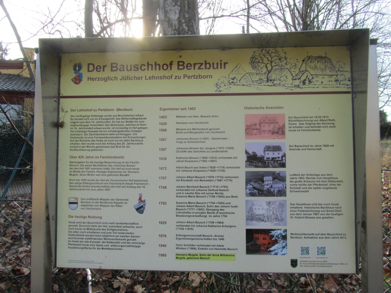 Bauschhof Infotafel