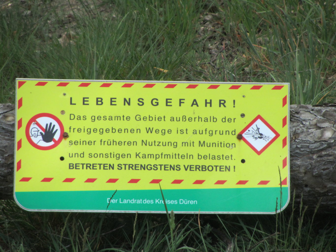 Drover Heide Warnung vor Munition