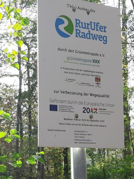 Rurufer-Radweg Infotafel