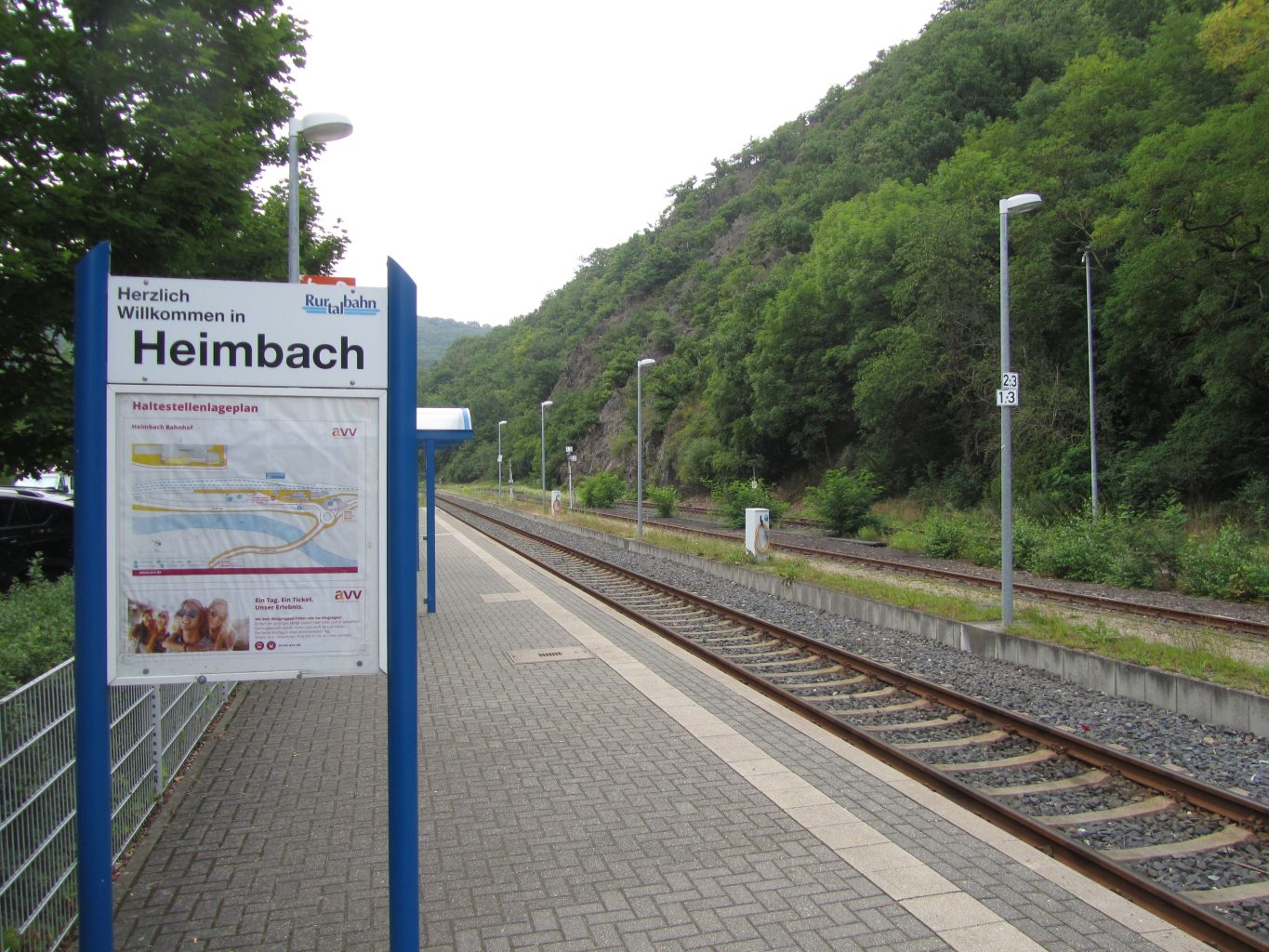 Rurtalbahn-Haltestelle Bahnhof Heimbach