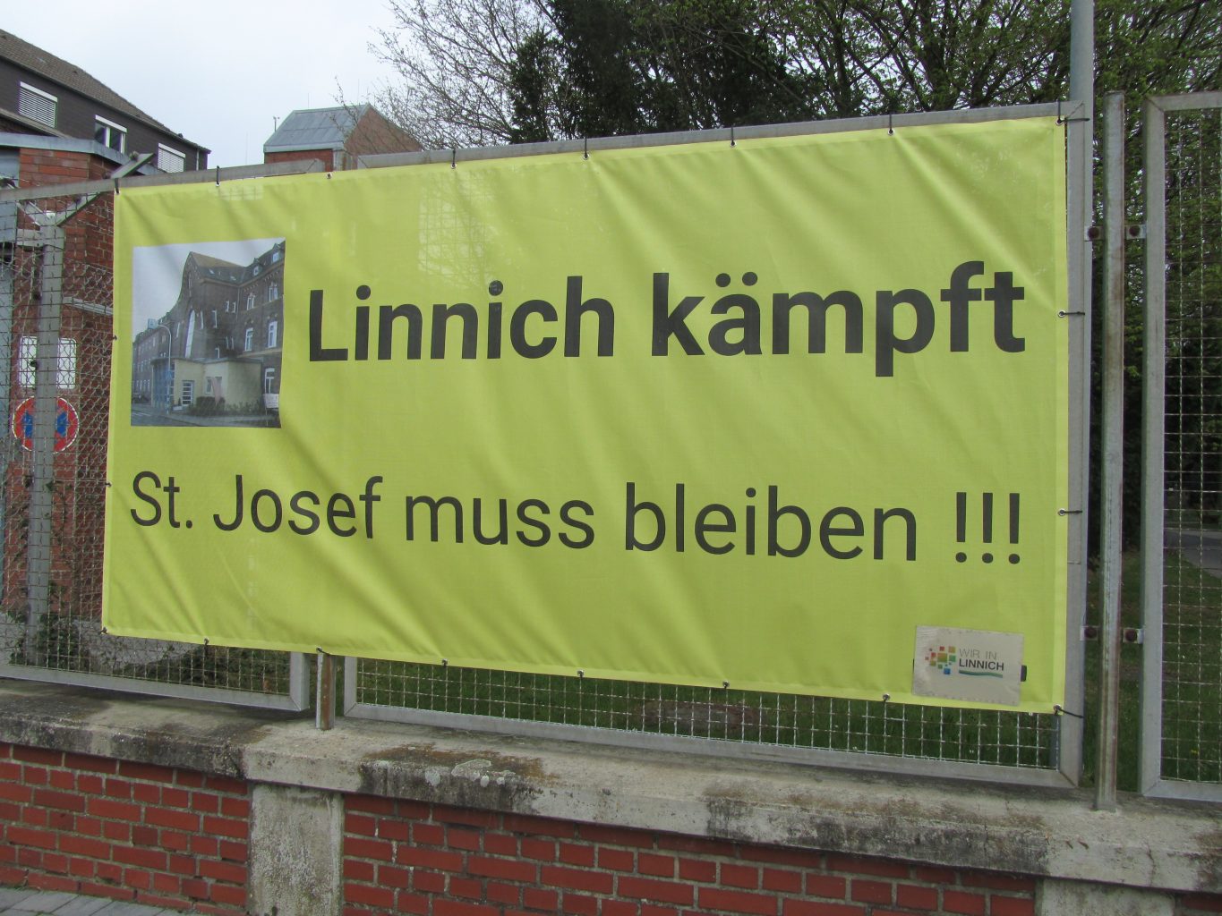 Plakat Linnich kämpft für Krankenhaus St. Josef
